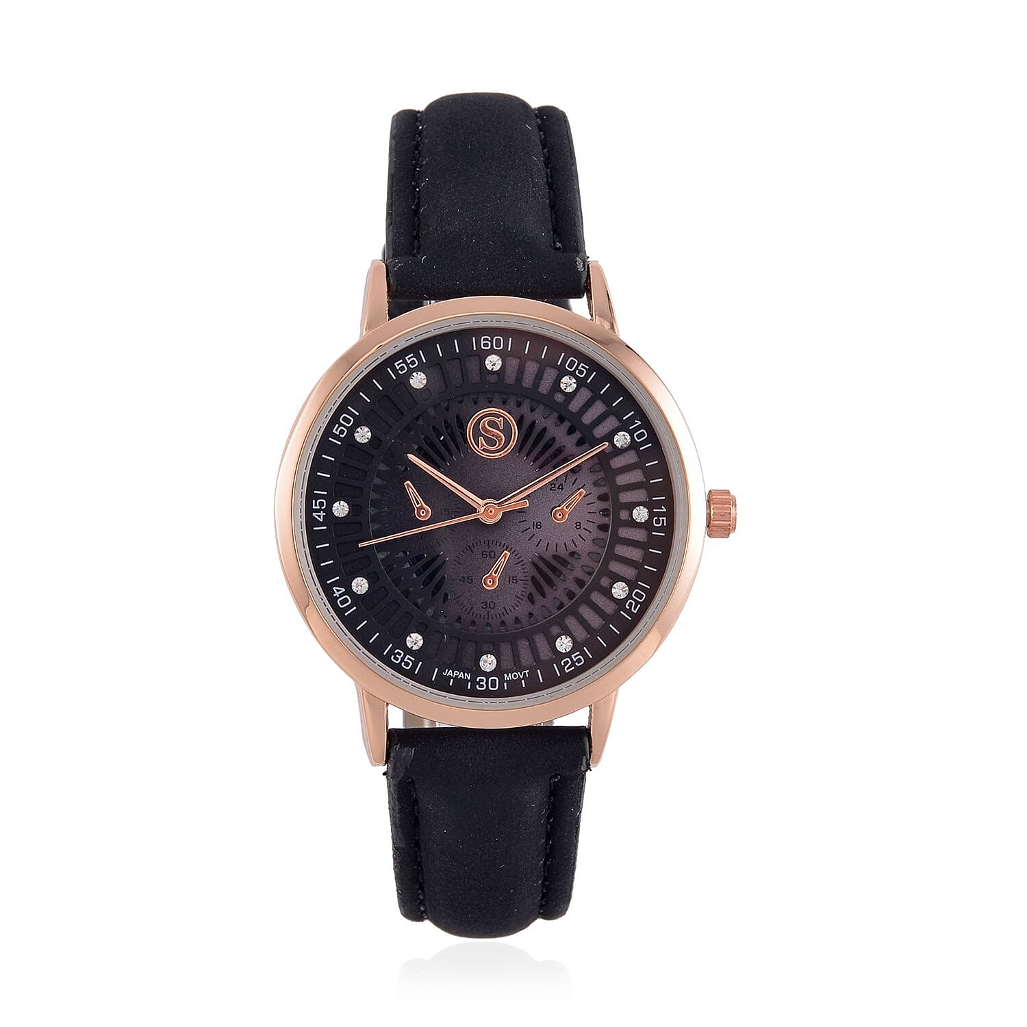 STRADA Japanese Movement Watch Alloy Case, With Literal Dial and PU Strap 7562571 0