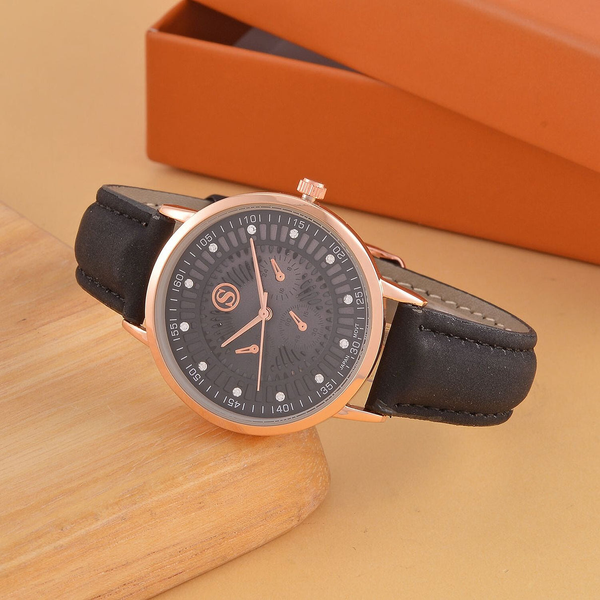 STRADA Japanese Movement Watch Alloy Case, With Literal Dial and PU Strap 7562571 1