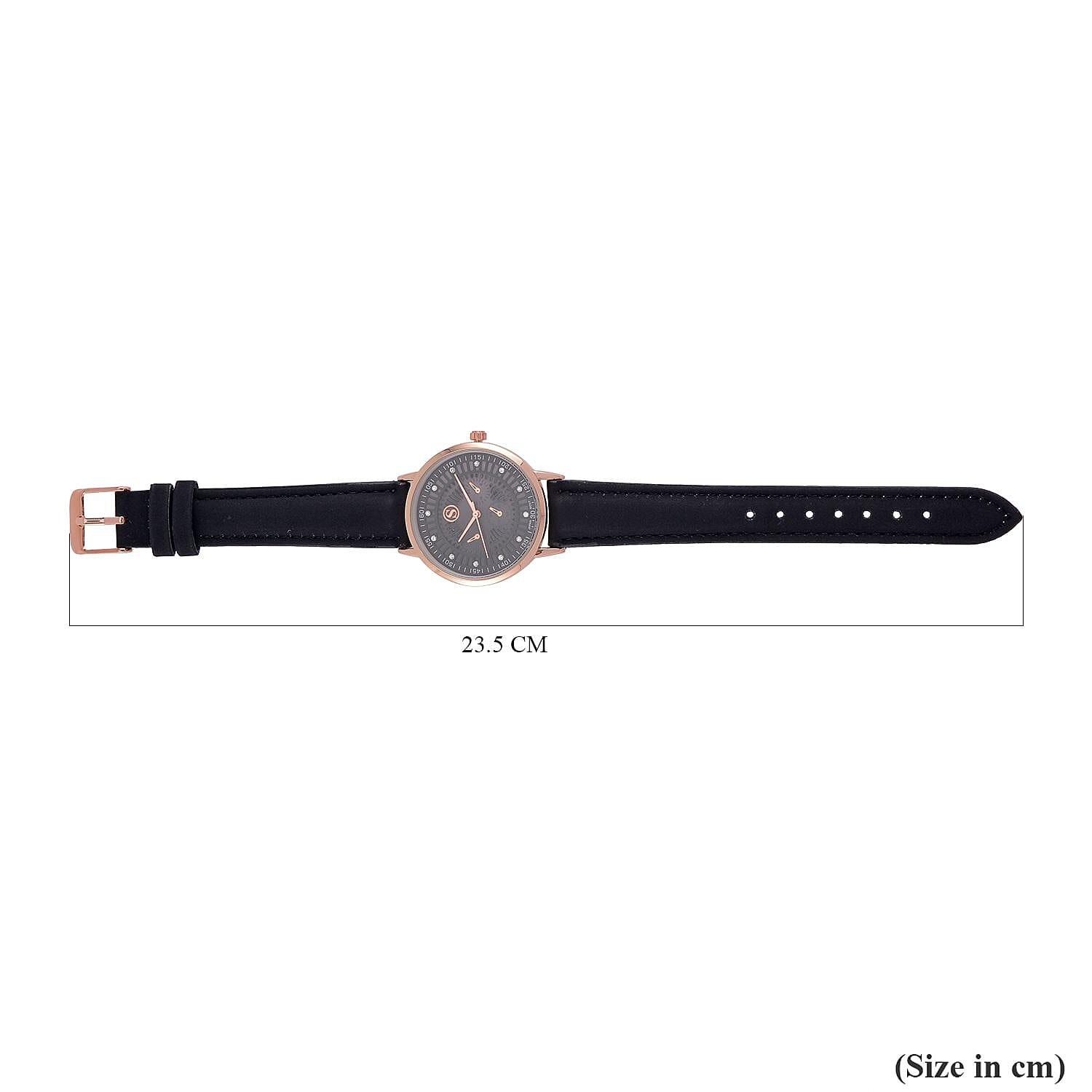 STRADA Japanese Movement Watch Alloy Case, With Literal Dial and PU Strap 7562571 7
