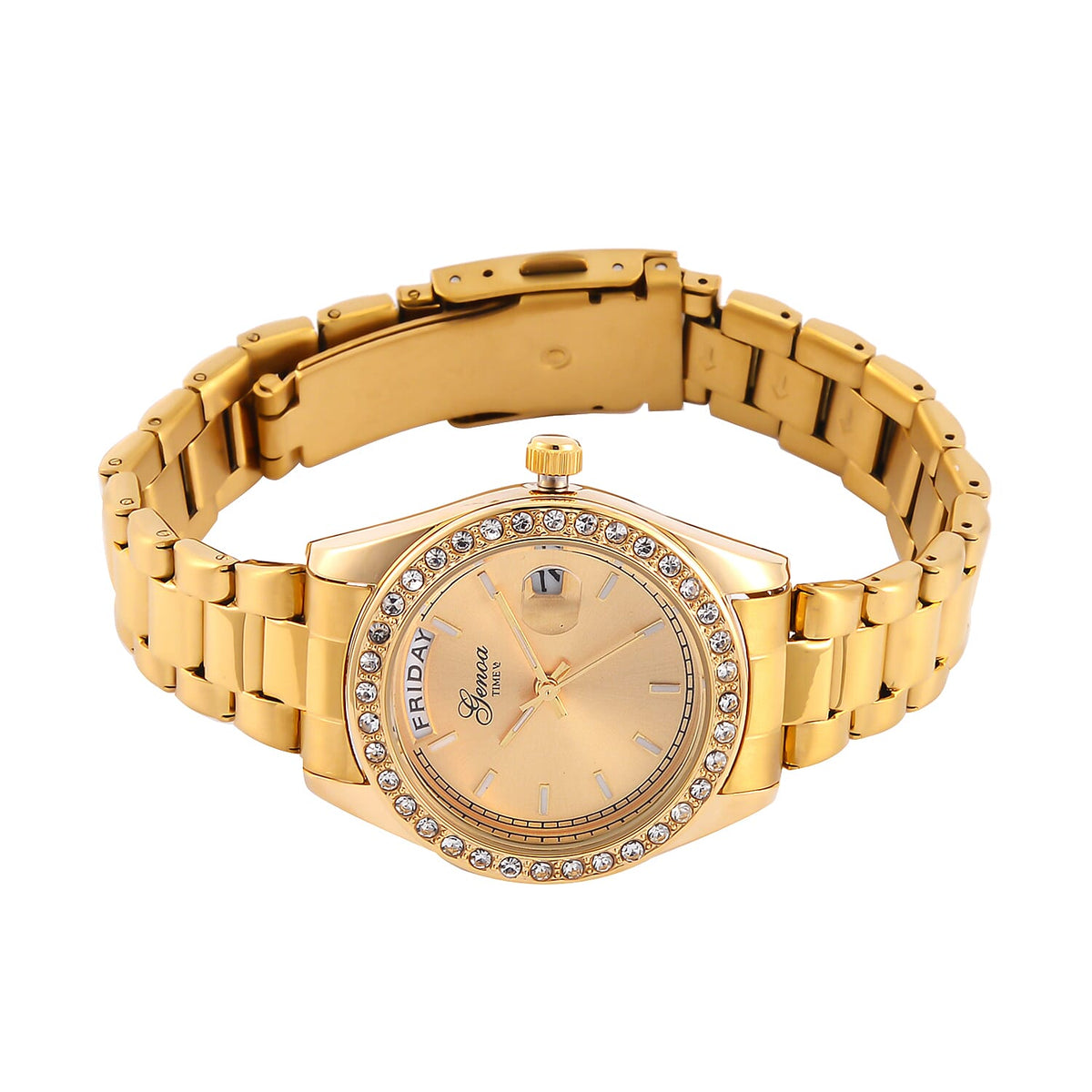 GENOA Quartz Movement Water Resistant Watch with Gold Colour Stainless Steel 7714881 4