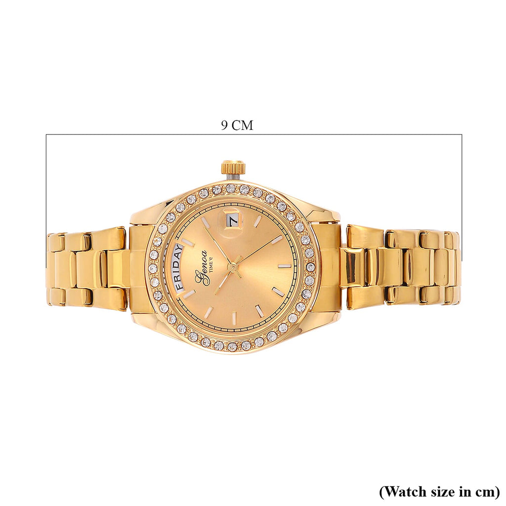 White Crystal  Watch Pure White Stainless Steel  0.01 ct  0.010  Ct.