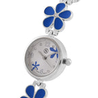 Strada Enamel-Detail Watch with Japanese Movement - Water Resistant (Blue)