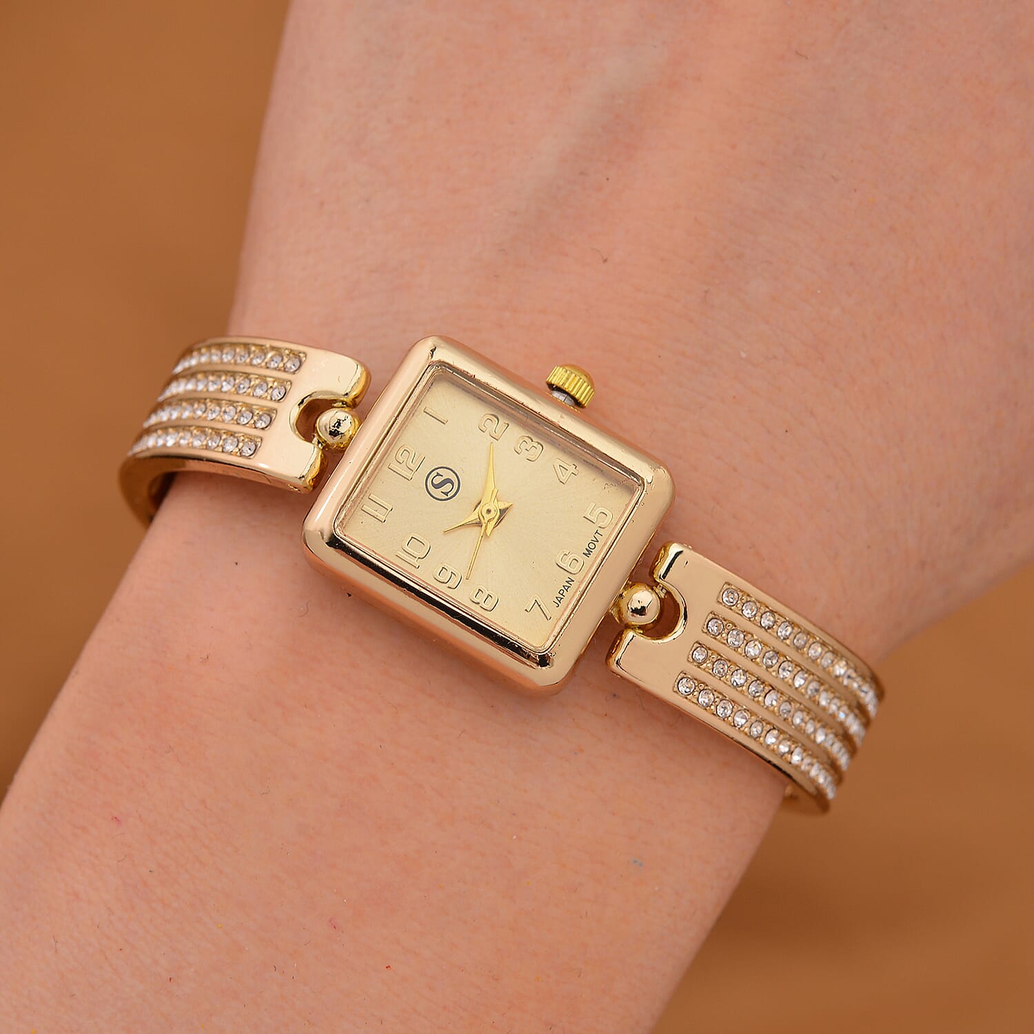 STRADA PC21S Japanese Movement Crystal Bracelet Watch 7858809 1