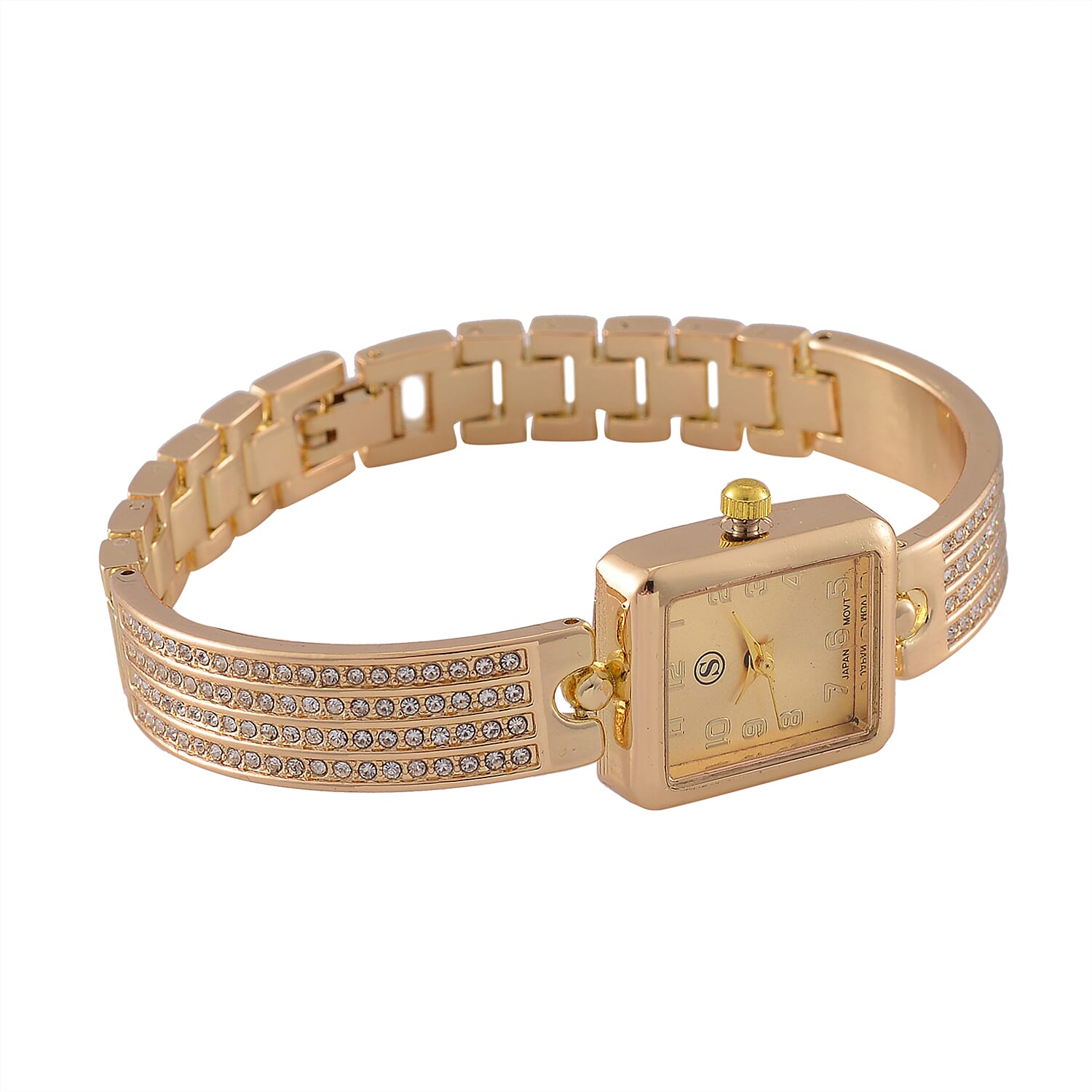 STRADA PC21S Japanese Movement Crystal Bracelet Watch 7858809 4