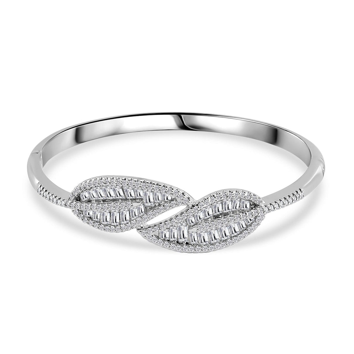 Cubic Zirconia Leaf  Bangle 7733317 7