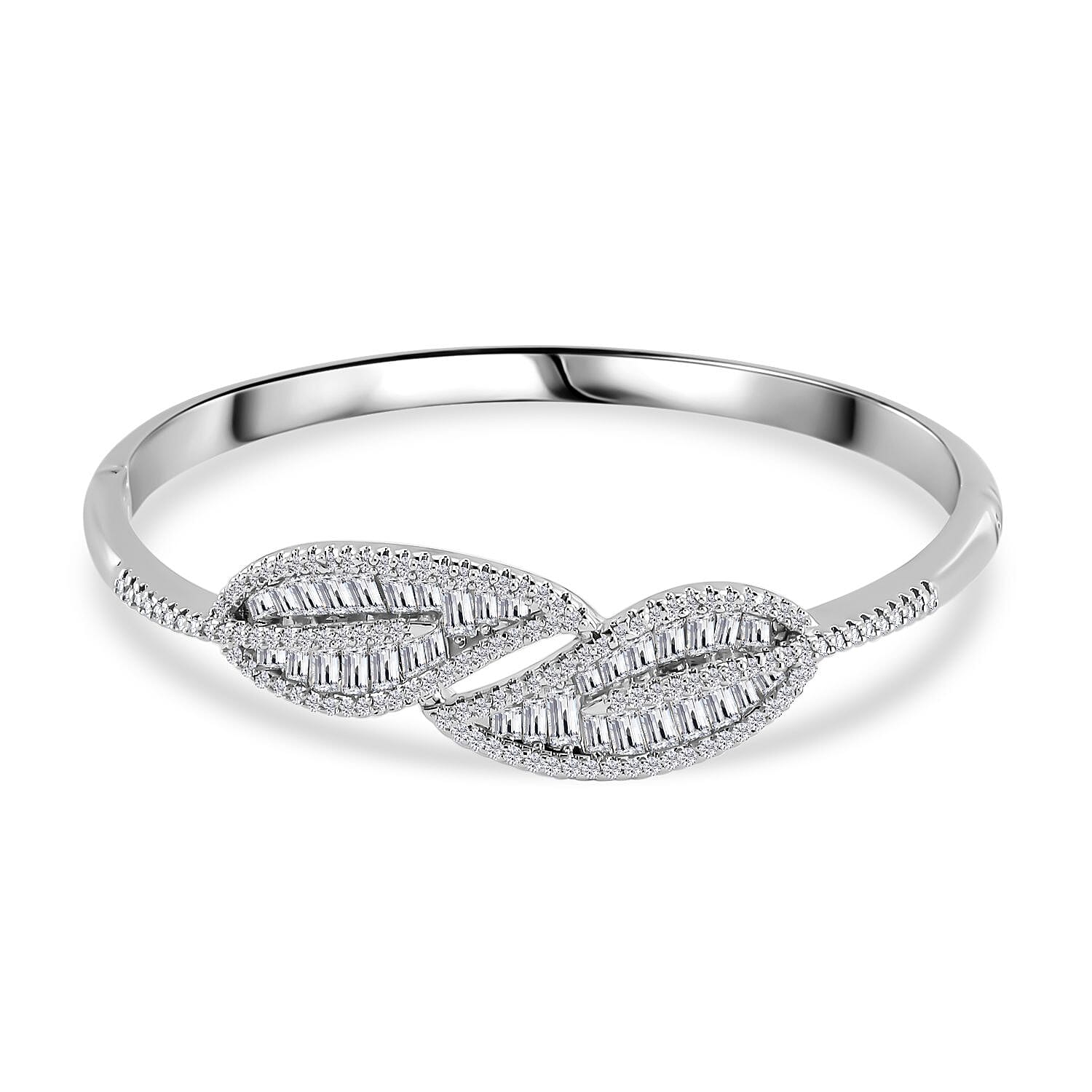 Cubic Zirconia Leaf  Bangle 7733317 7