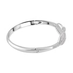 Cubic Zirconia Leaf  Bangle