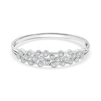 Bubble Collection - White Cubic Zirconia Bangle (Size - 7.5) 5.00 Ct.