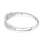 Bubble Collection - White Cubic Zirconia Bangle (Size - 7.5) 5.00 Ct.