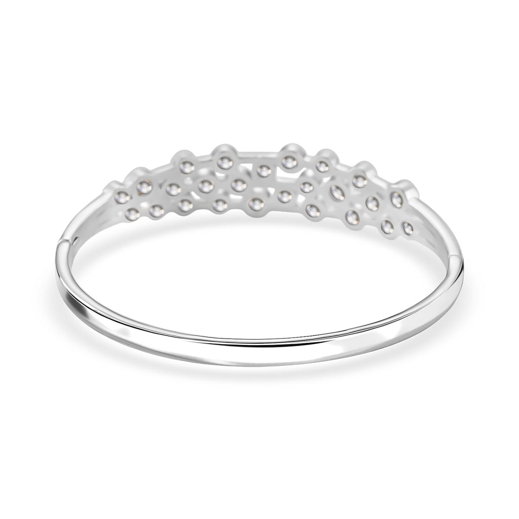 Bubble Collection - White Cubic Zirconia Bangle (Size - 7.5) 5.00 Ct.