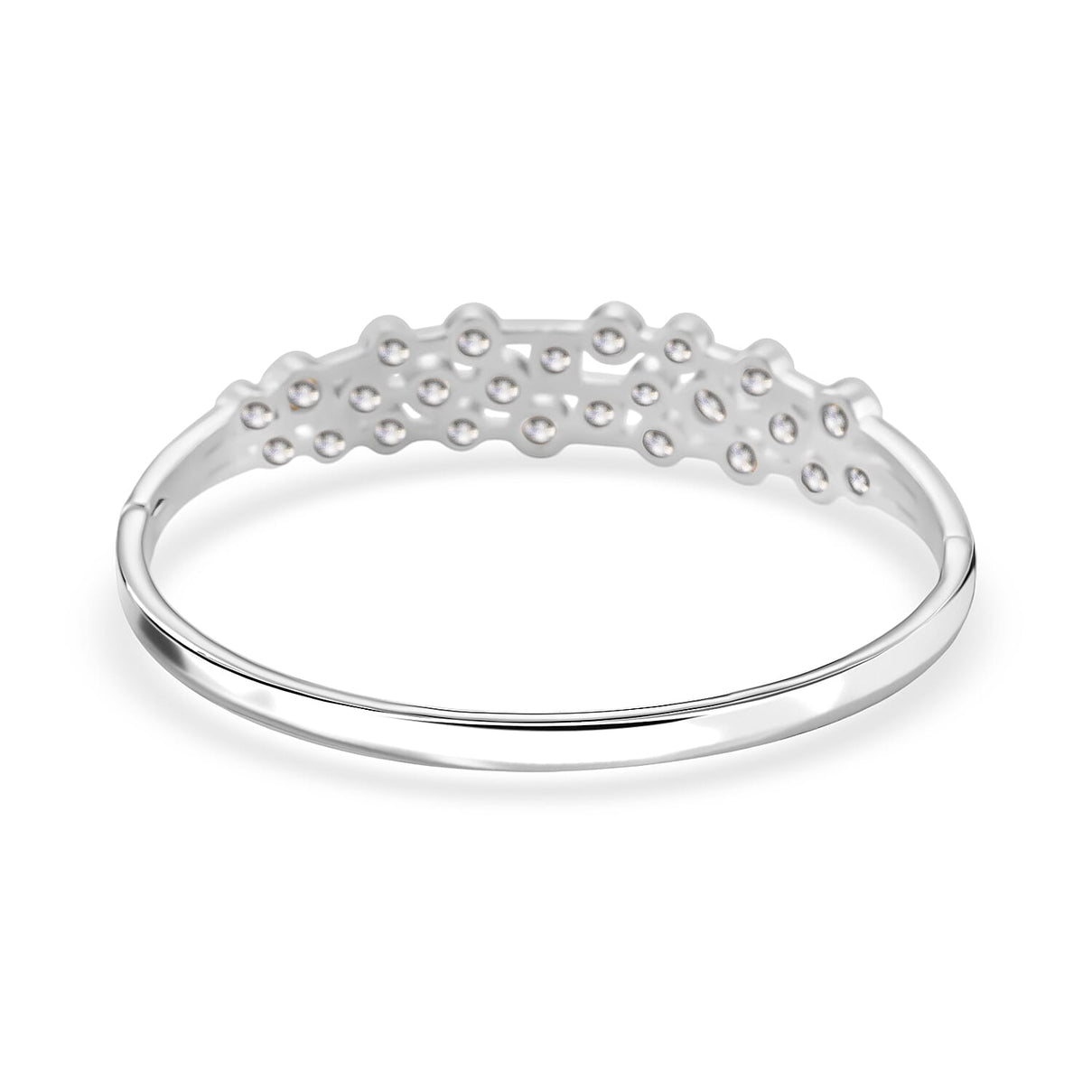 Bubble Collection - White Cubic Zirconia Bangle (Size - 7.5) 5.00 Ct. 8180465 4