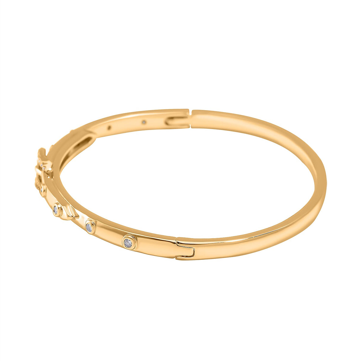 Designer Inspired - Cubic Zirconia Buckle Bangle in Size 7.5 7841941 2