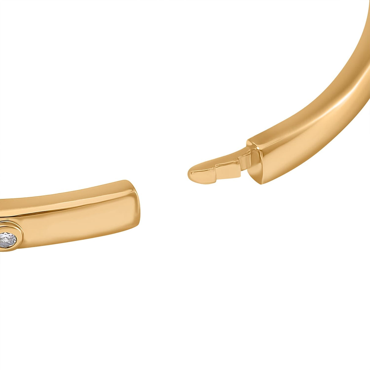 Designer Inspired - Cubic Zirconia Buckle Bangle in Size 7.5 7841941 5