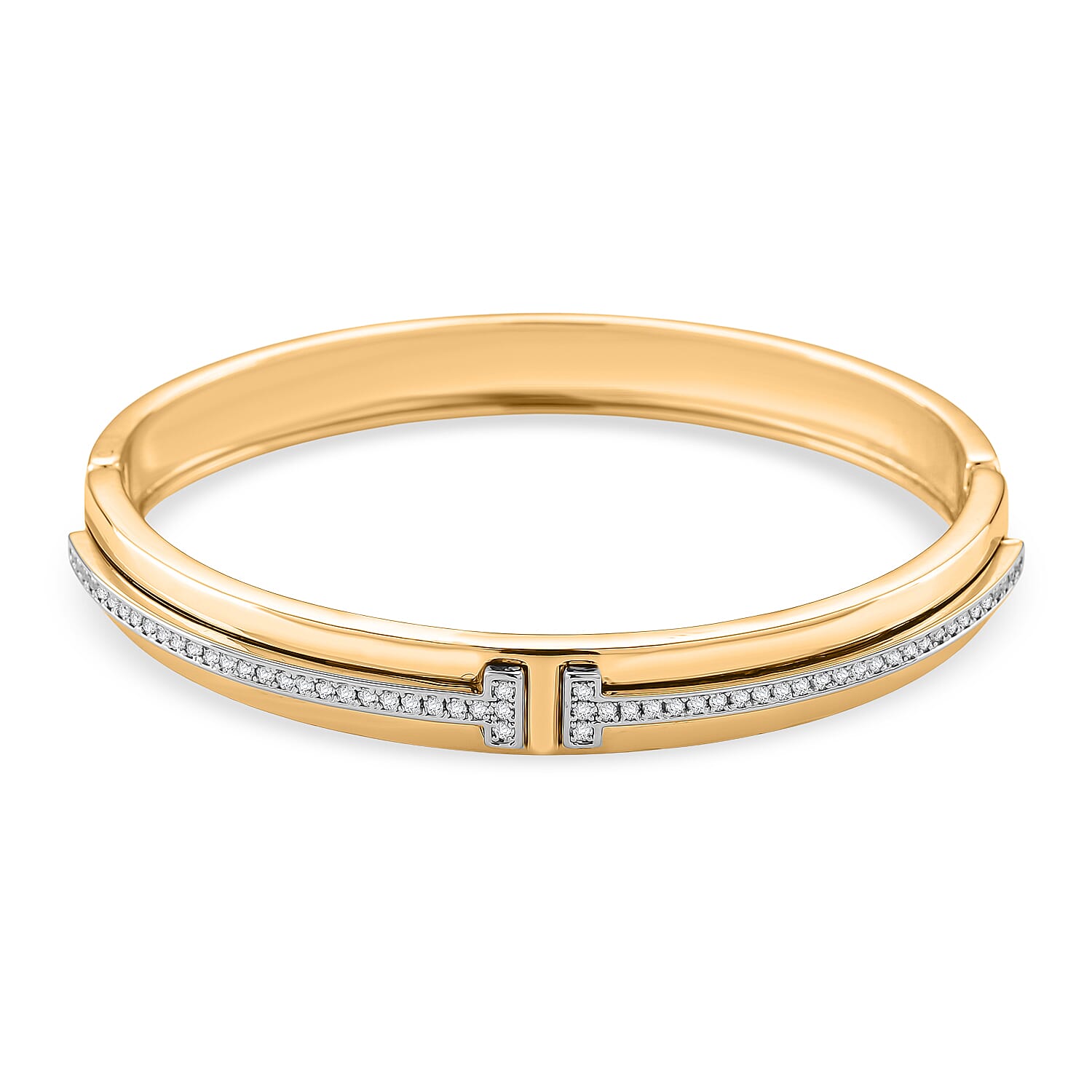 White Cubic Zirconia Bangle (Size - 7) 1.20 Ct. 8192607 0