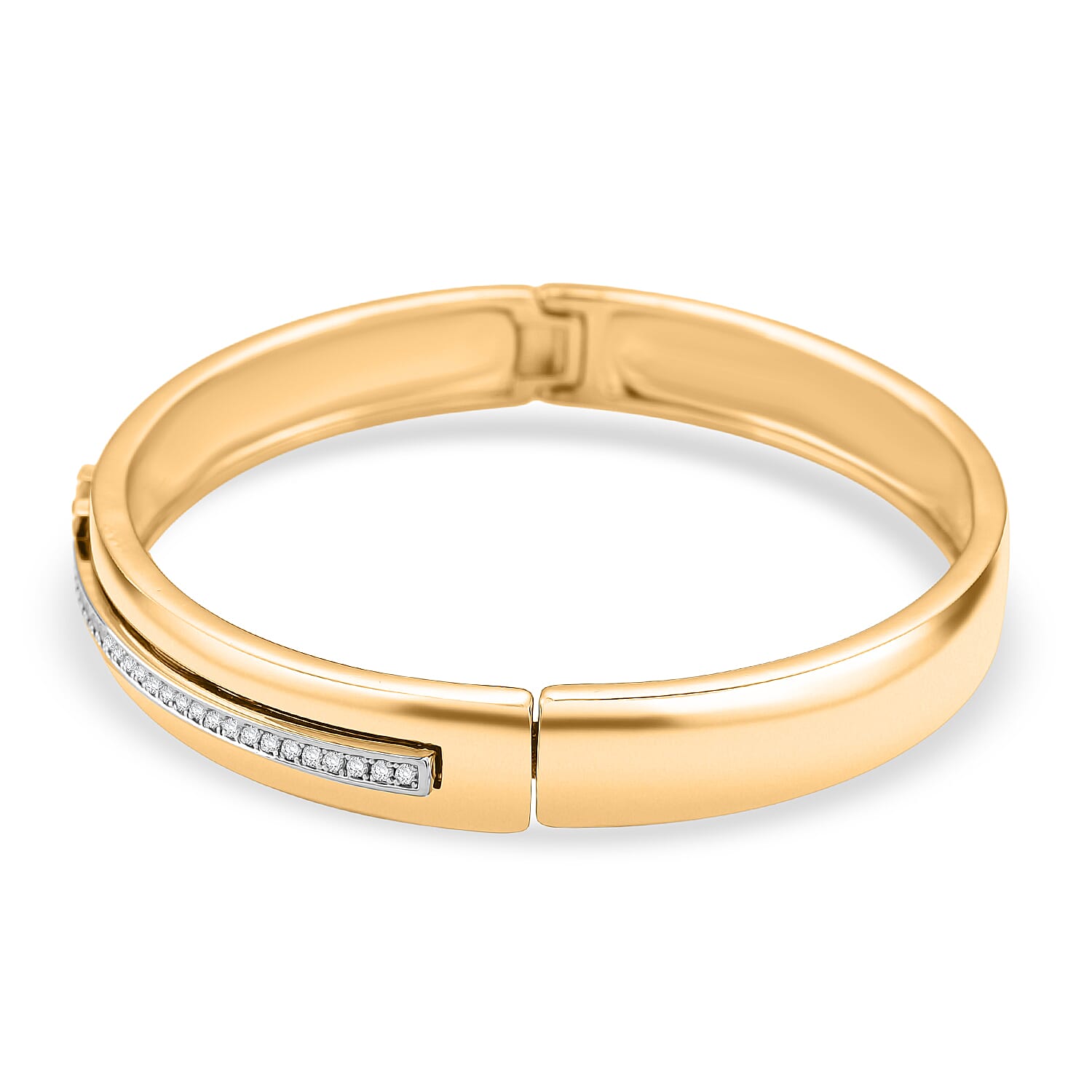 White Cubic Zirconia Bangle (Size - 7) 1.20 Ct. 8192607 3