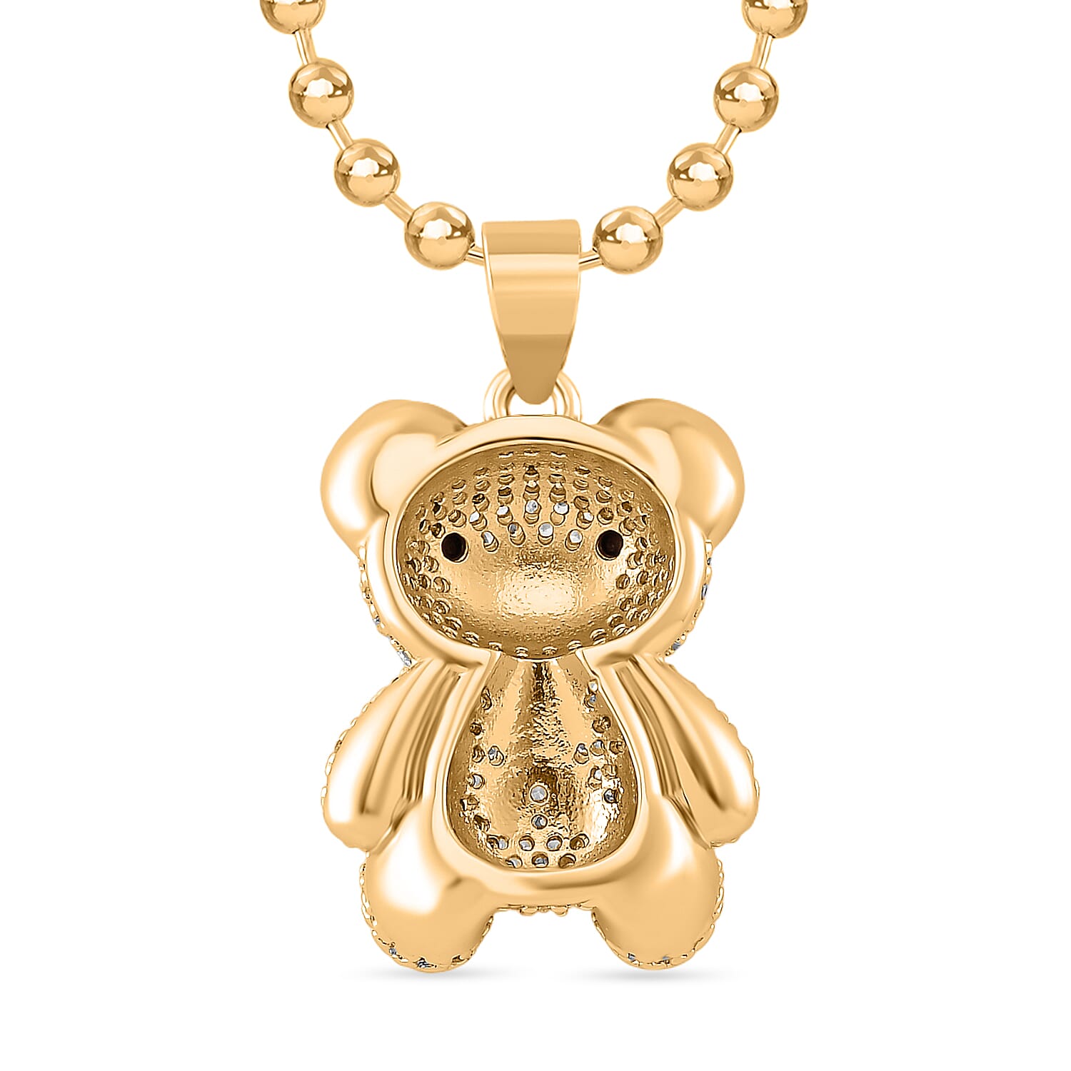 White &amp; Black Cubic Zirconia Necklace with Pendant (Size - 18-2) 8015941 3