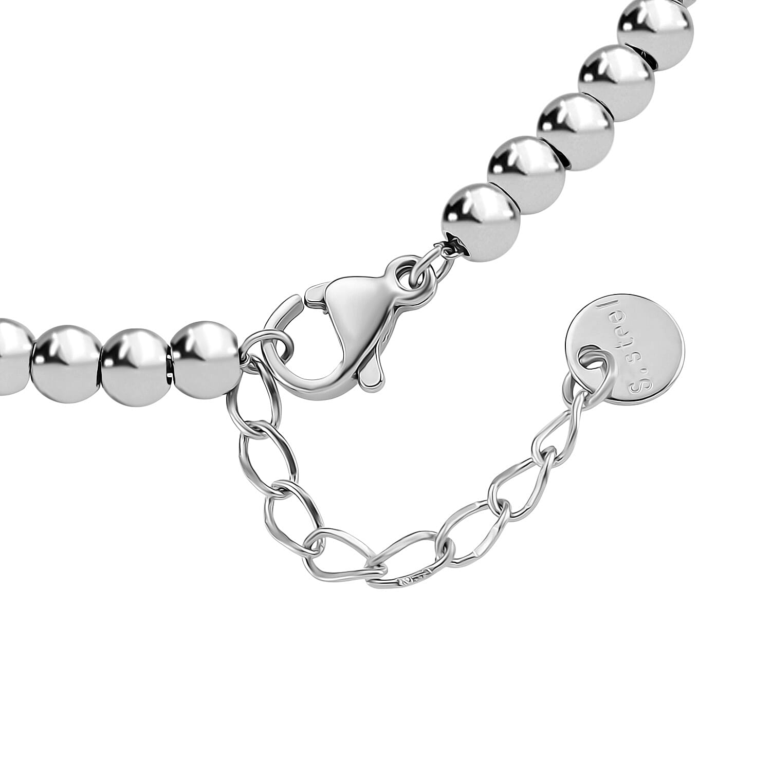 White Cubic Zirconia Bracelet (Size - 7.5 with Ext) in Silver Tone 8193664 4