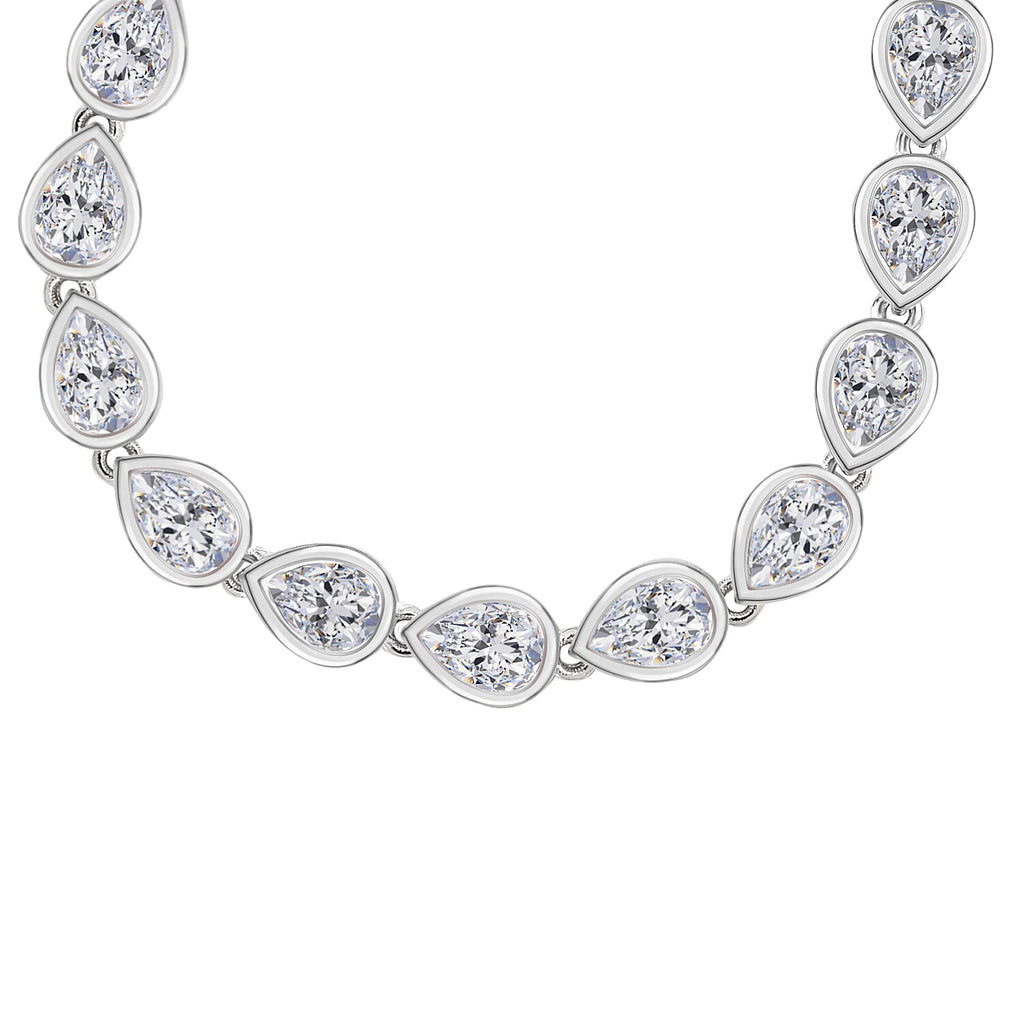 Lustro Stella - White Cubic Zirconia Tennis Bracelet (Size - 7.5)