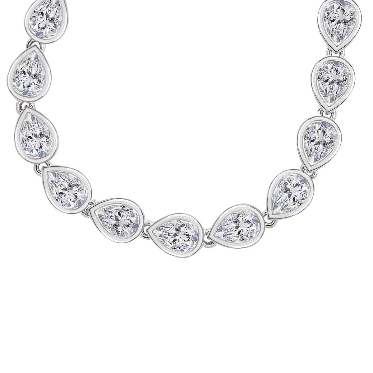 Lustro Stella - White Cubic Zirconia Tennis Bracelet (Size - 7.5) 7326484 3