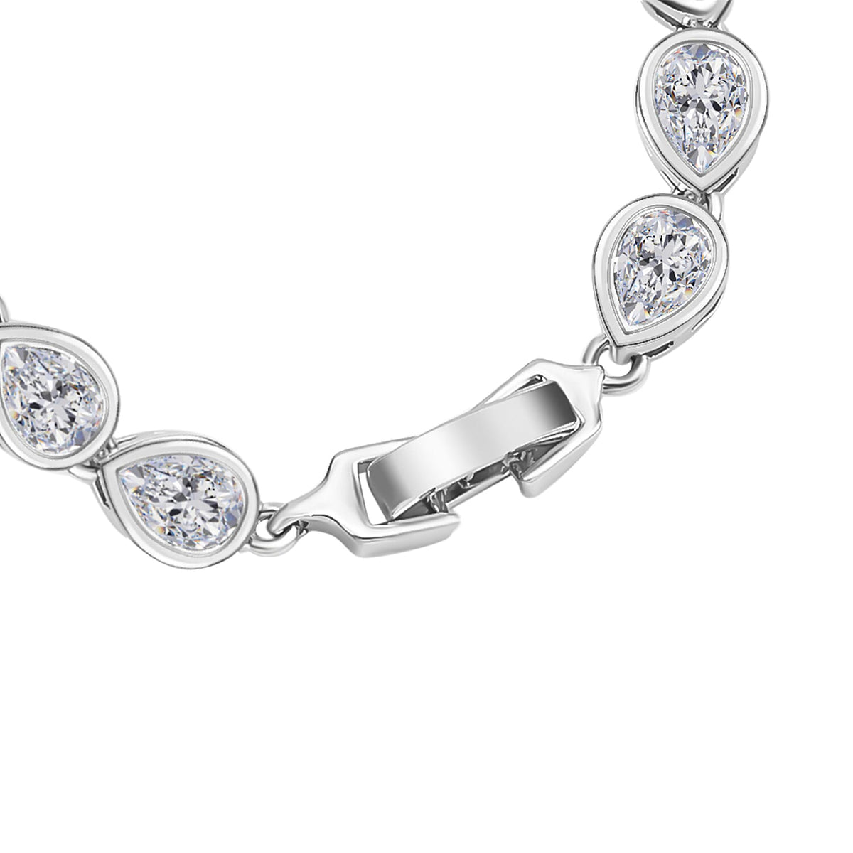 Lustro Stella - White Cubic Zirconia Tennis Bracelet (Size - 7.5) 7326484 4