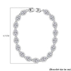 Lustro Stella - White Cubic Zirconia Tennis Bracelet (Size - 7.5)