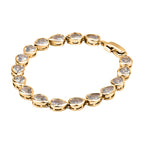 Lustro Stellal- White Cubic Zirconia  Bracelet (Size - 7.5)