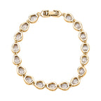 Lustro Stellal- White Cubic Zirconia  Bracelet (Size - 7.5)