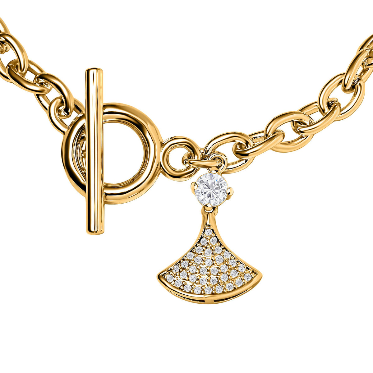 Cubic Zirconia Cable Chain Bracelet (Size - 7.5) 7606563 2
