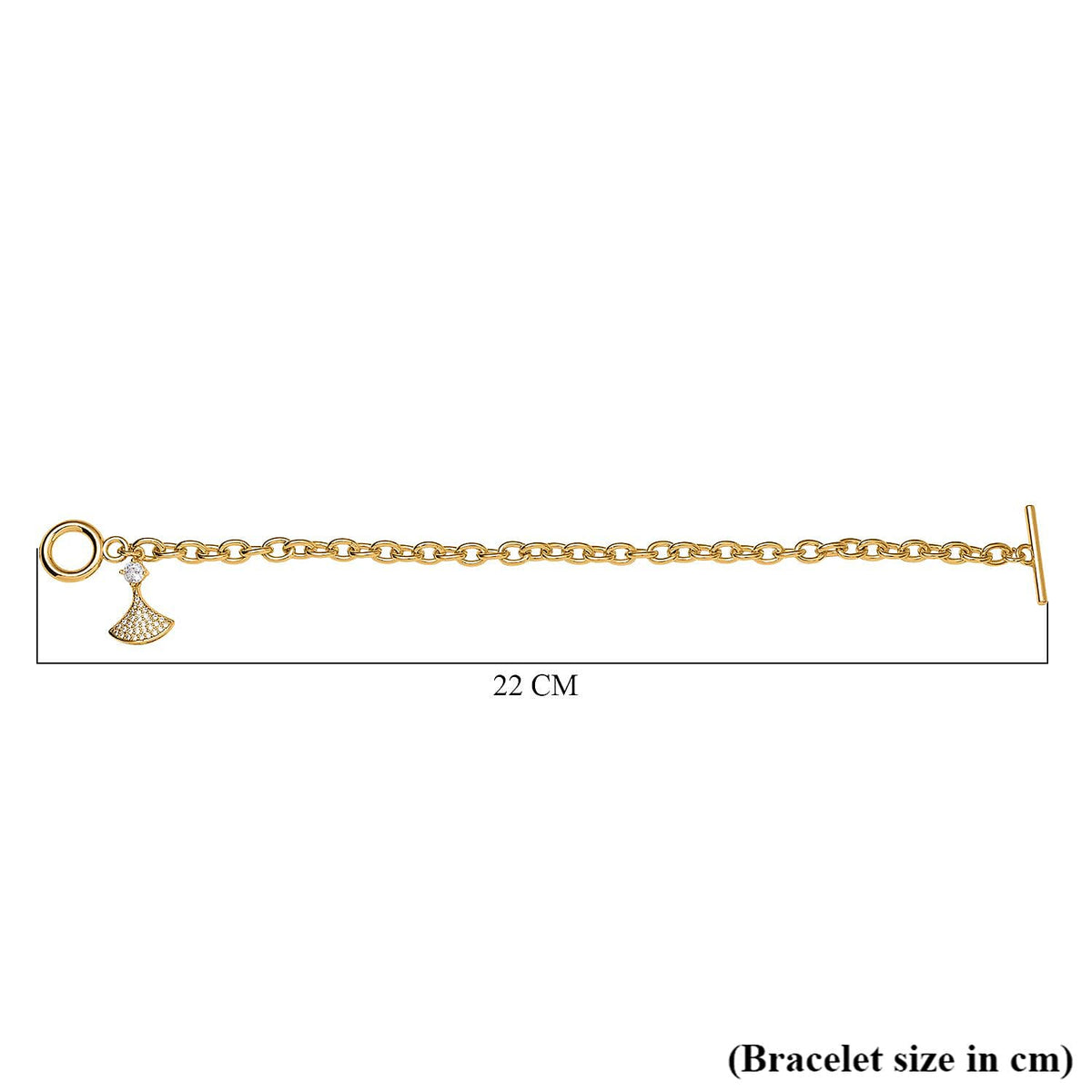 Cubic Zirconia Cable Chain Bracelet (Size - 7.5) 7606563 3