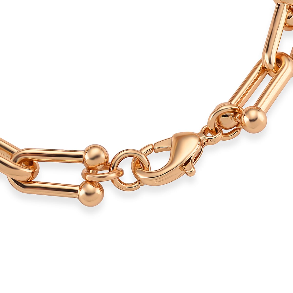 Designer Inspired  - White Cubic Zirconia Industrial Bracelet (Size - 9) 8160767 5