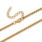 White Cubic Zirconia Cross Necklace (Size - 24 - 2 Ext) in Dual Colour Tone
