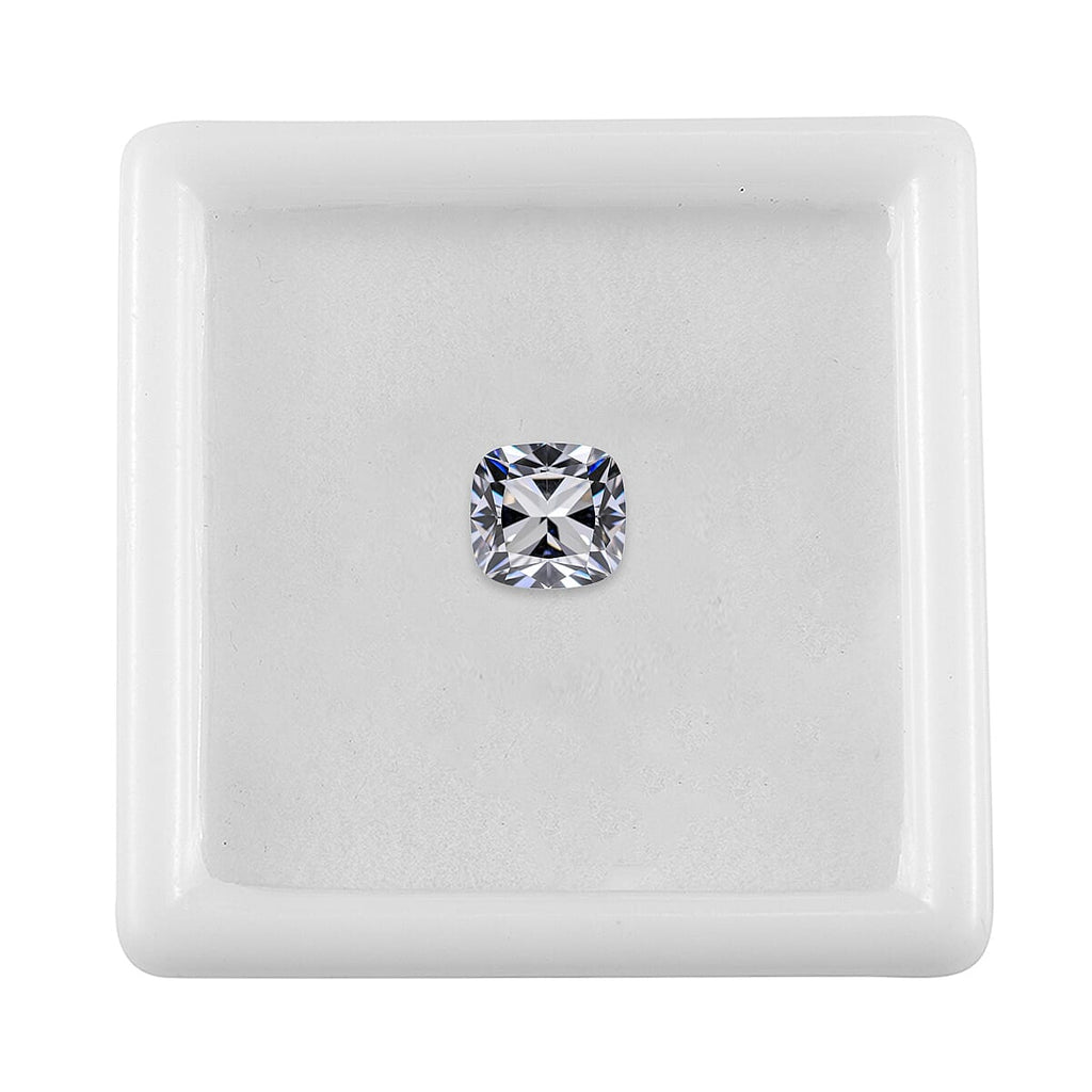 White Cubic Zirconia Cushion Shape Gemstone 1.43 Ct. - 6x6 mm
