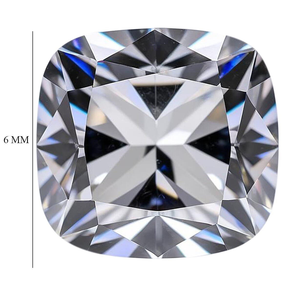 1.43 Ct. White Cubic Zirconia Loose Gemstone in Cushion Shape (6x6 mm) 8071345 4