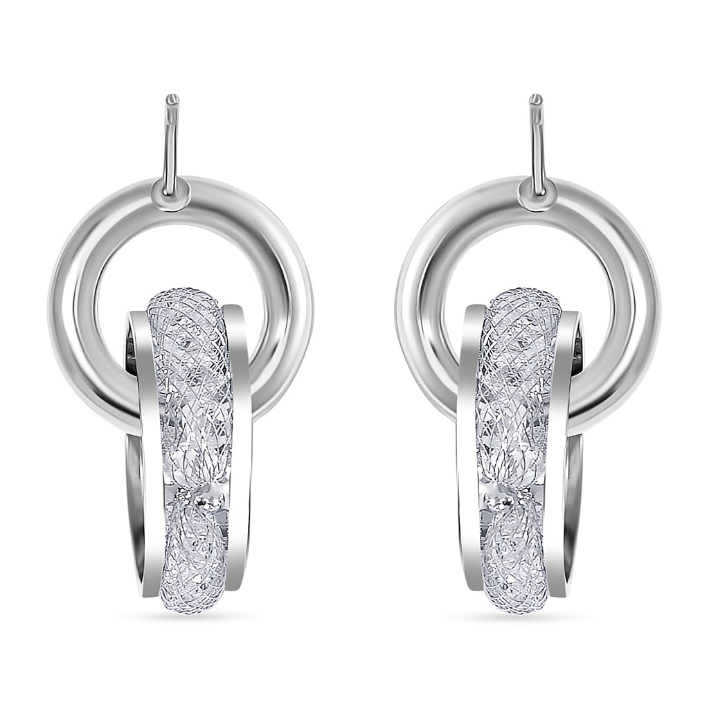Designer Inspired- White CZ Earring With Push Back 4.90 Ct