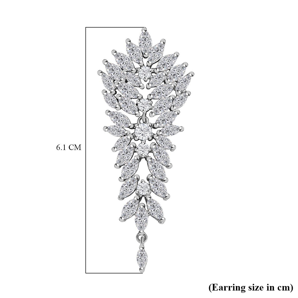Cubic Zirconia Dangle Earrings 7668223 5