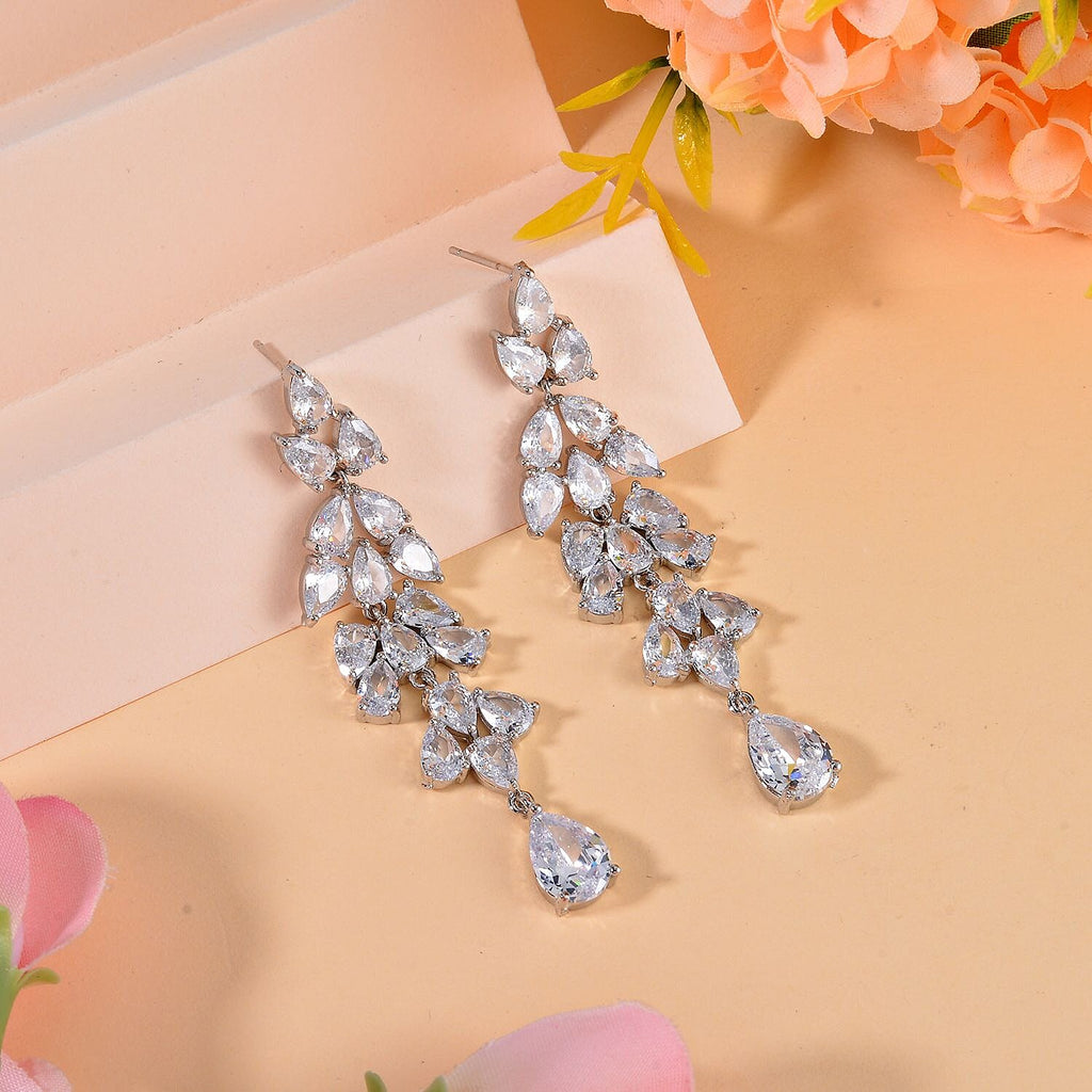 Cubic Zirconia Dangle Earrings