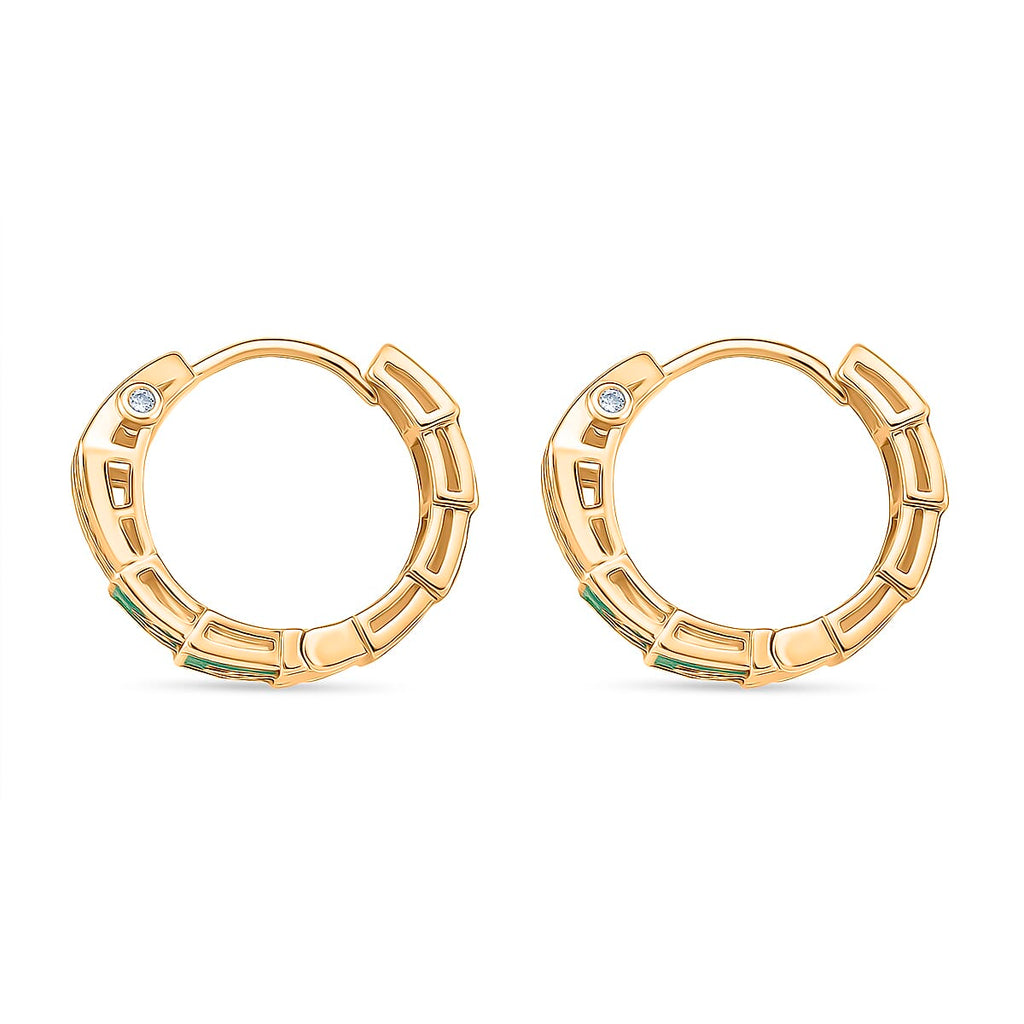 Designer Inspired - White Cubic Zirconia Earring with Clasp