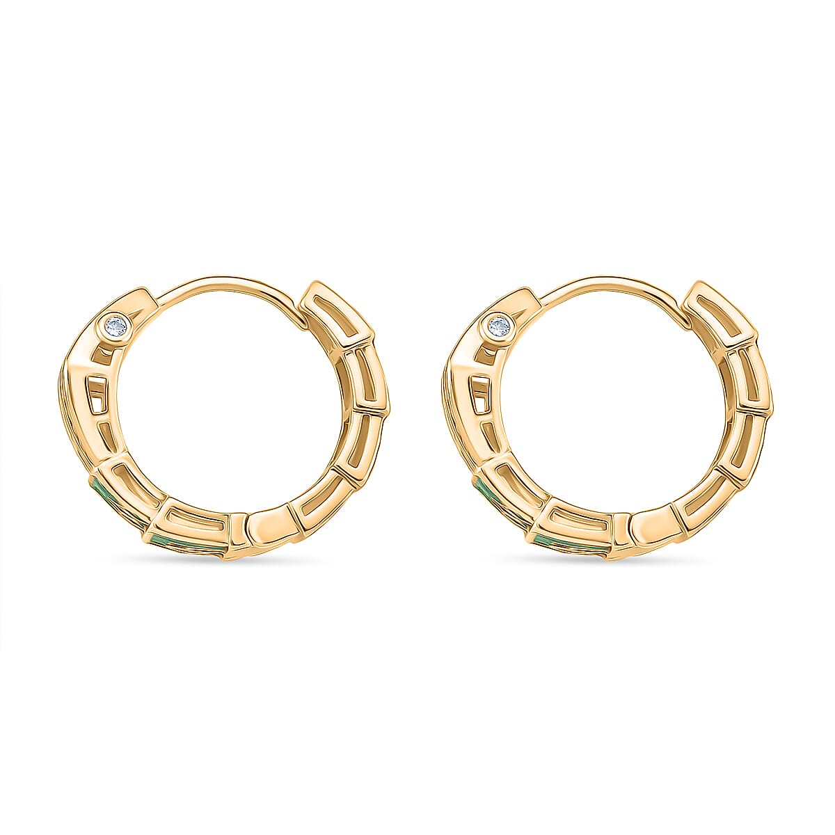 Designer Inspired - White Cubic Zirconia Earring with Clasp 8151165 4
