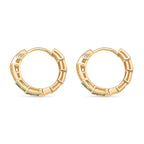 Designer Inspired - White Cubic Zirconia Earring with Clasp