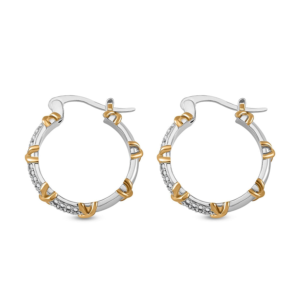 Designer Inspiration - Cubic Zirconia Criss Cross Earrings