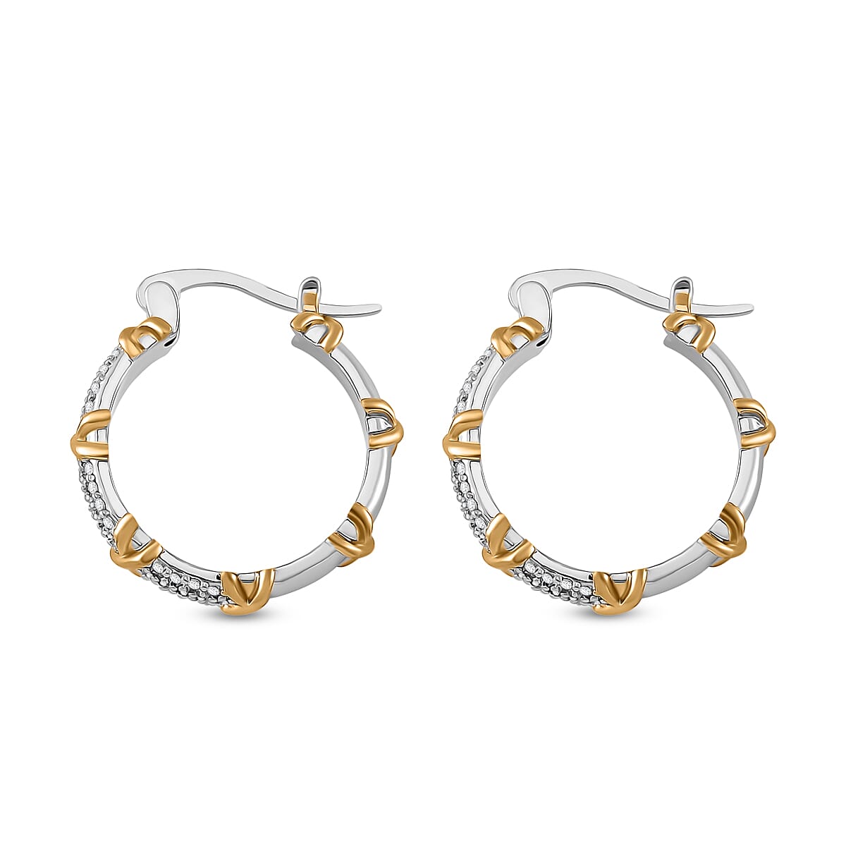 Designer Inspiration - Cubic Zirconia Criss Cross Earrings 7952096 4