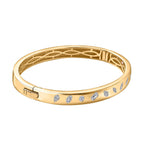 One Time NY Designer Close Out- Flush Set Hinged Bangle