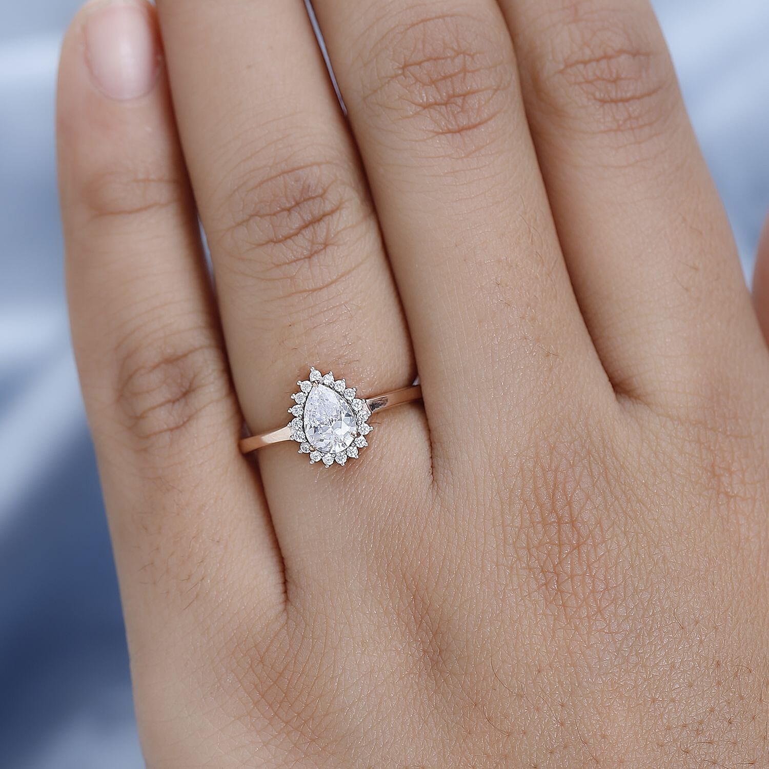 Cubic Zirconia Ring in 18K Vermeil RG Plated Sterling Silver 7665177 3