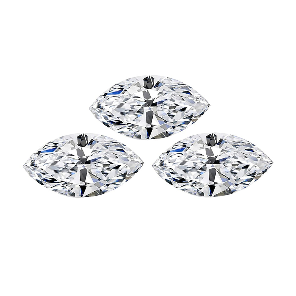 White Cubic Zirconia Marquee Gemstone 0.62 Ct. - 5x2.5 mm