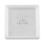 White Cubic Zirconia Marquee Gemstone 0.62 Ct. - 5x2.5 mm