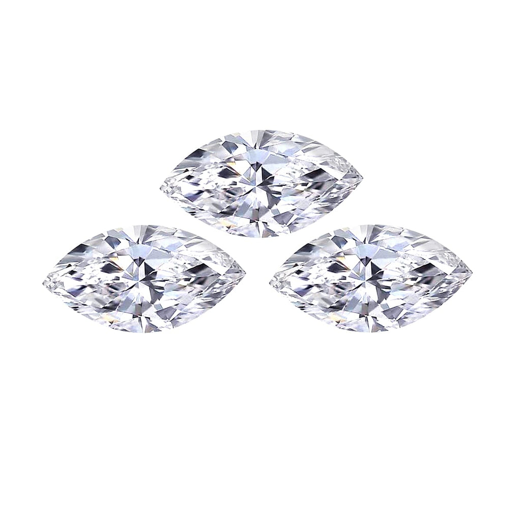 White Cubic Zirconia Marquee Gemstone 1.32 Ct. - 7x3.5 mm