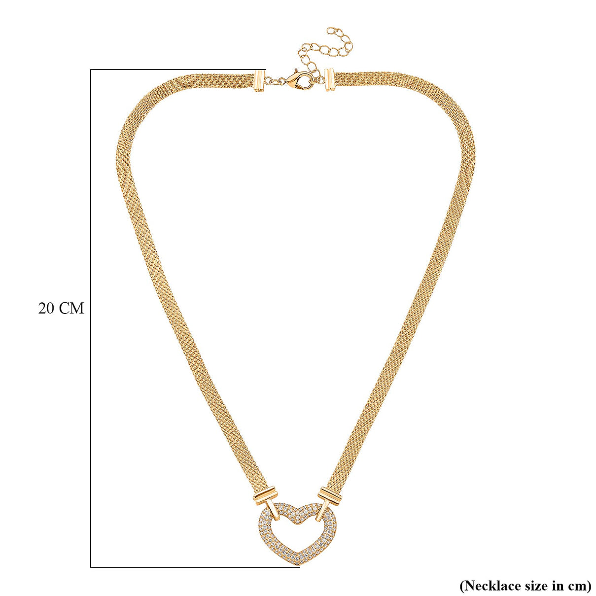 Designer Inspired- White Cubic Zirconia Necklace (Size - 20 - 2 Ext) 8164019 6