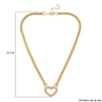 Designer Inspired- White Cubic Zirconia Necklace (Size - 20 - 2 Ext)