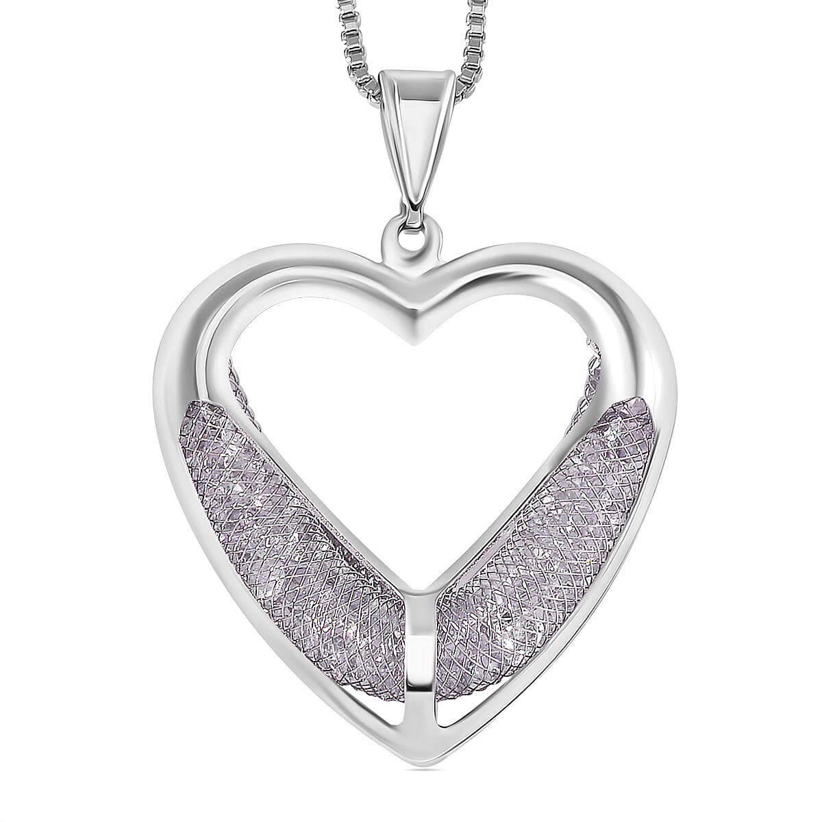 NY Close Out - Star Light White Cubic Zirconia Necklace (Size - 20-2 EXT) 2.40 ct 7880360 0