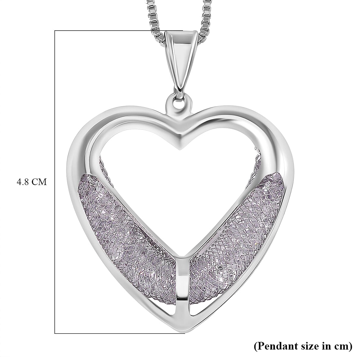 NY Close Out - Star Light White Cubic Zirconia Necklace (Size - 20-2 EXT) 2.40 ct 7880360 4